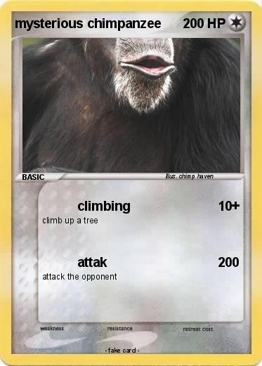 Pokemon mysterious chimpanzee