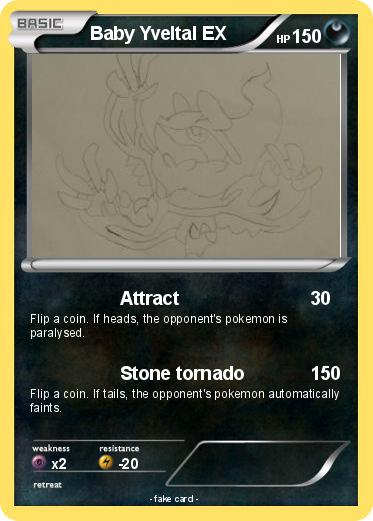 Pokemon Baby Yveltal EX