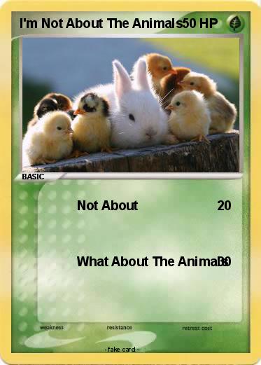 Pokemon I'm Not About The Animals