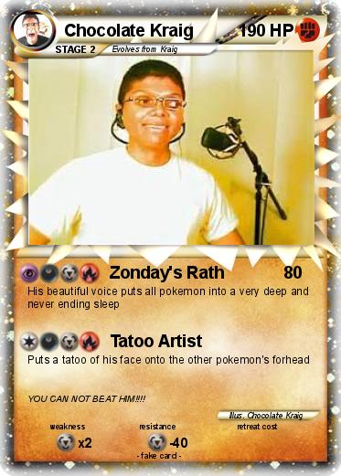 Pokemon Chocolate Kraig
