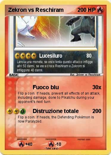 Pokemon Zekron vs Reschiram