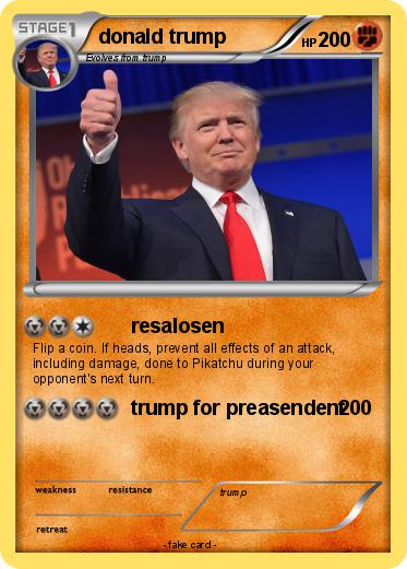 Pokemon donald trump