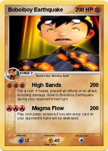 Pokemon Boboiboy Earthquake