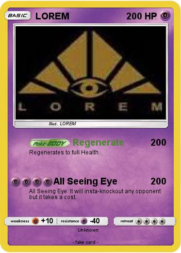 Pokemon LOREM