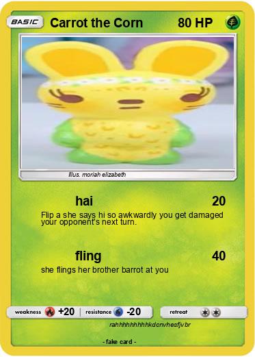 Pokemon Carrot the Corn