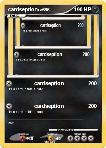 Pokemon cardseption