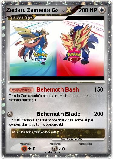 Pokemon Zacian, Zamenta Gx