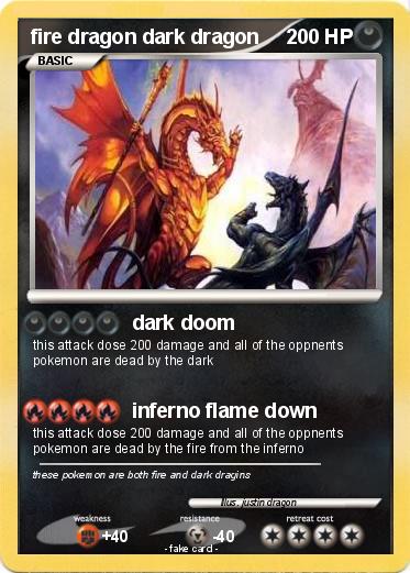 Pokemon fire dragon dark dragon