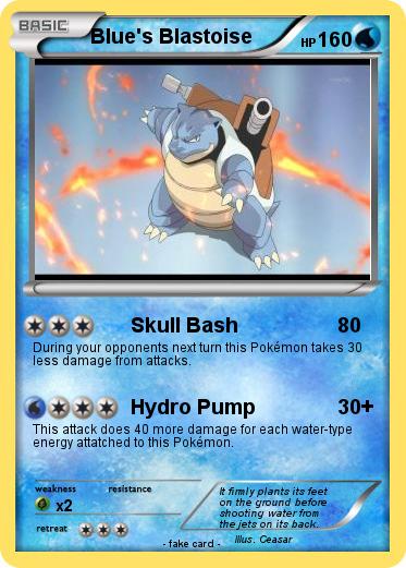 Pokemon Blue's Blastoise