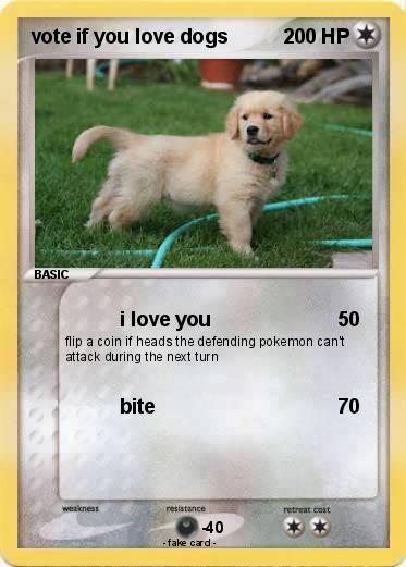Pokemon vote if you love dogs