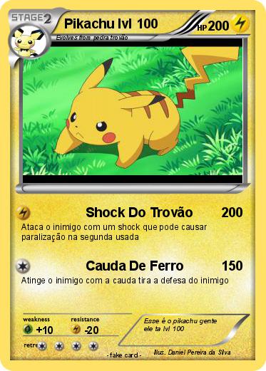 Pokemon Pikachu lvl 100