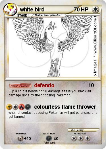 Pokemon white bird