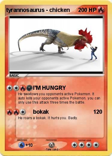 Pokemon tyrannosaurus - chicken