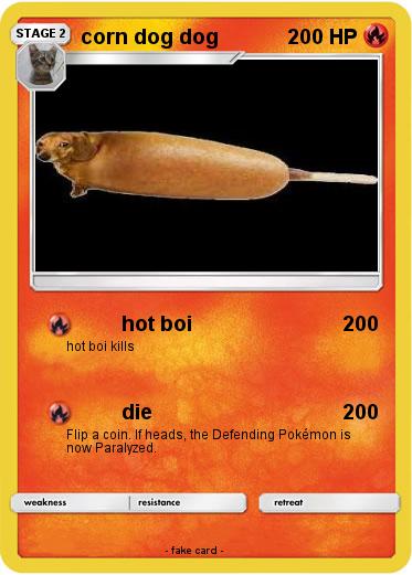 Pokemon corn dog dog