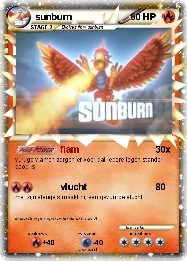 Pokemon sunburn