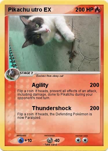 Pokemon Pikachu utro EX