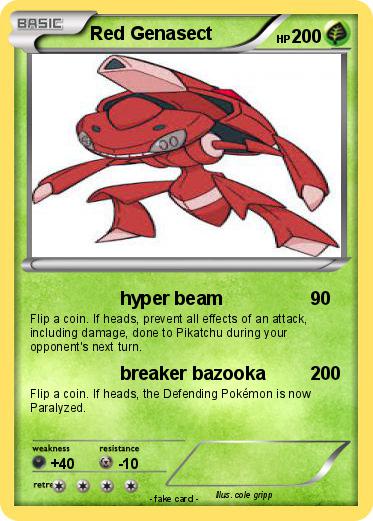 Pokemon Red Genasect