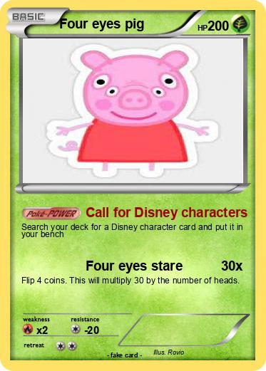 Pokemon Four eyes pig