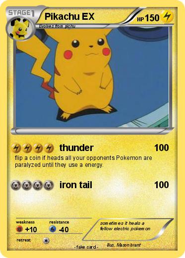 Pokemon Pikachu EX