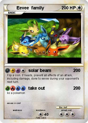 Pokemon Eevee  family