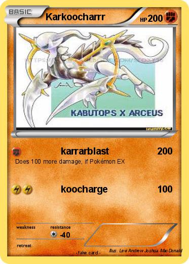 Pokemon Karkoocharrr