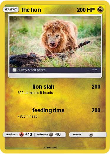 Pokemon the lion