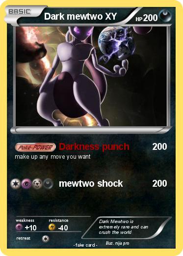Pokemon Dark mewtwo XY