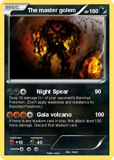 Pokemon The master golem