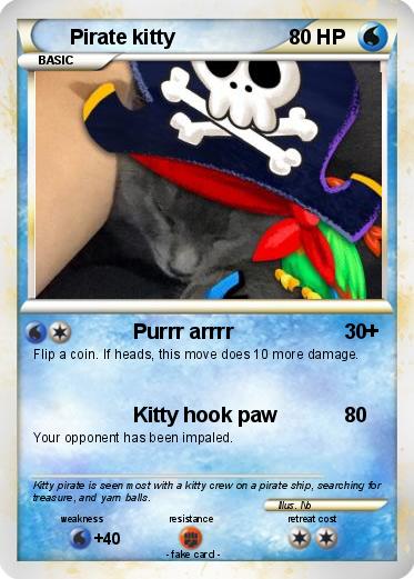 Pokemon Pirate kitty