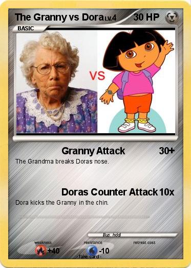 Pokemon The Granny vs Dora