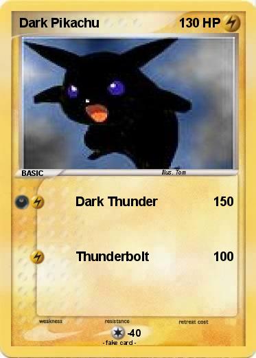 Pokemon Dark Pikachu