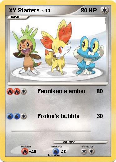 Pokemon XY Starters