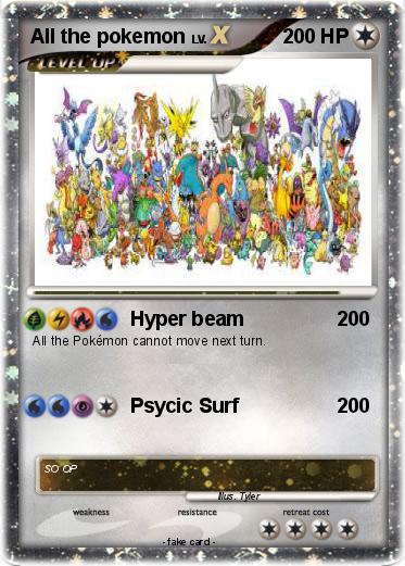 Pokemon All the pokemon