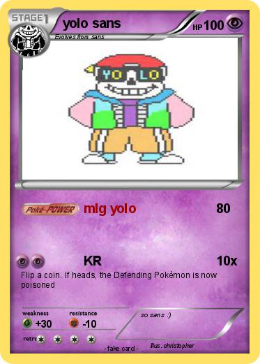 Pokemon yolo sans