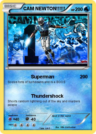 Pokemon CAM NEWTON!!!!!!