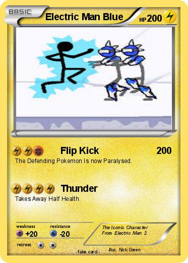 Pokemon Electric Man Blue