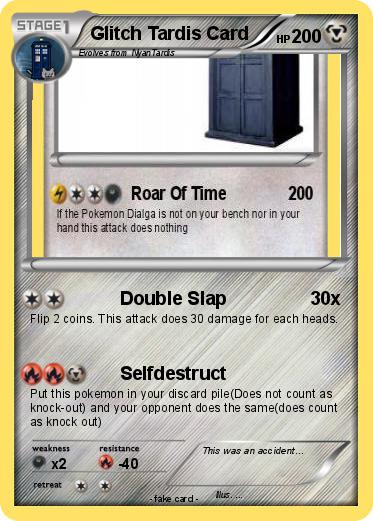 Pokemon Glitch Tardis Card