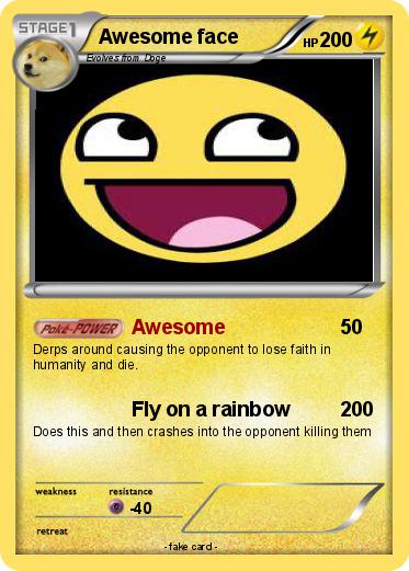 Pokemon Awesome face