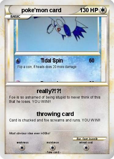 Pokemon poke'mon card