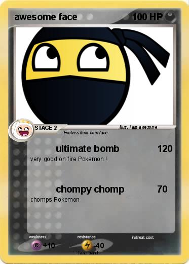 Pokemon awesome face
