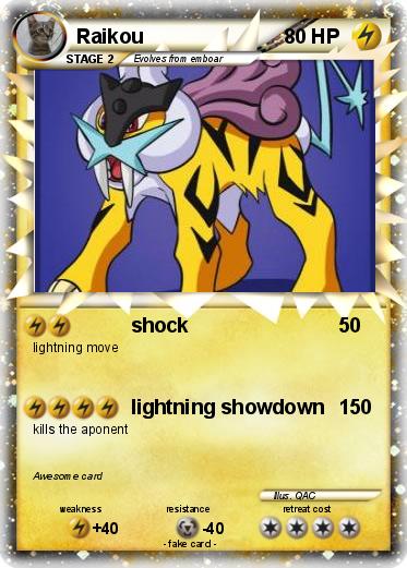 Pokemon Raikou