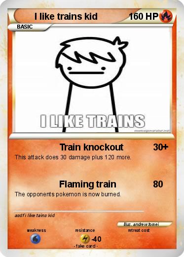 Pokemon I like trains kid