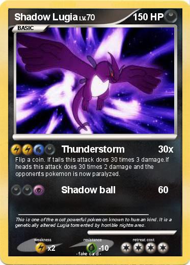 Pokemon Shadow Lugia