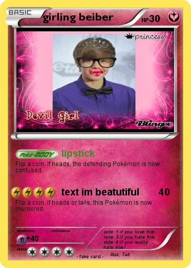 Pokemon girling beiber