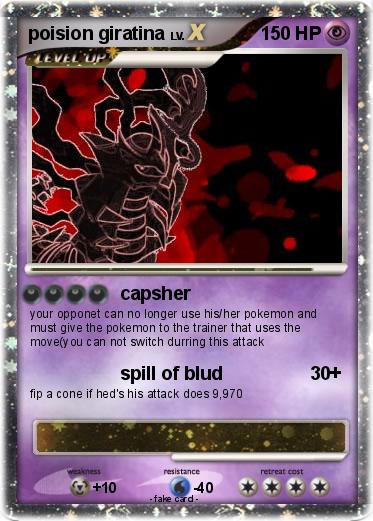 Pokemon poision giratina