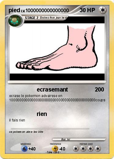 Pokemon pied