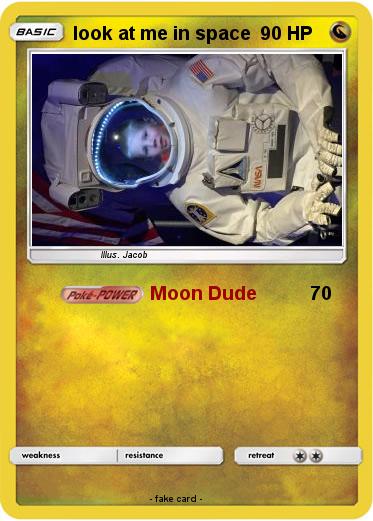 Pokemon look at me in space