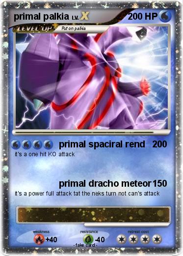 Pokemon primal palkia