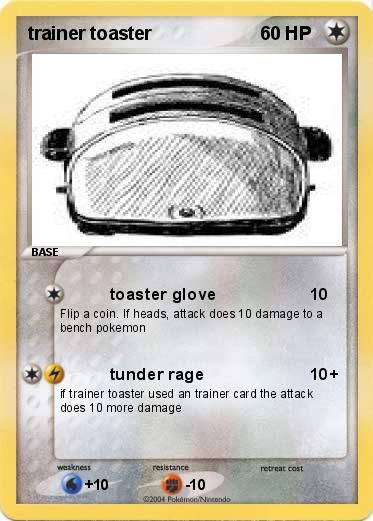 Pokemon trainer toaster