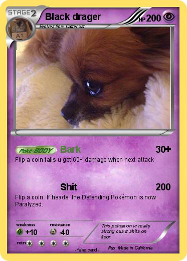 Pokemon Black drager